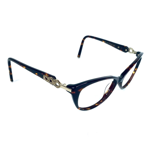 Loris Azzaro Tortoise Cat Eye Glasses - Picture 4 of 12